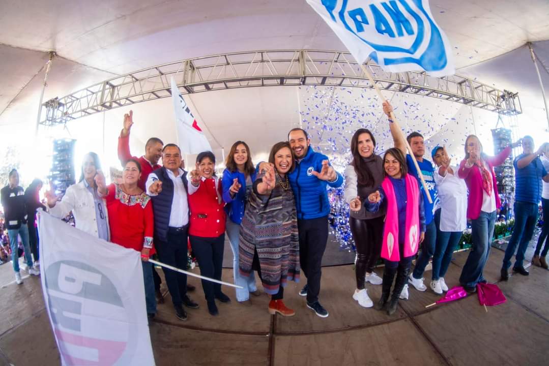 Sin aparataje gubernamental Xóchitl Gálvez vuelca con fuerza en Tlaxcala